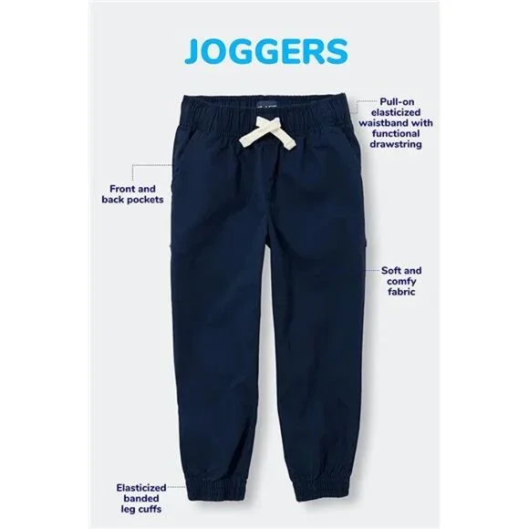 Boys' Pull On Jogger Shorts 3Pack